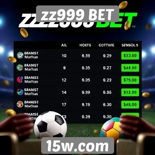 Comparação das odds oferecidas pelo zz999 BET